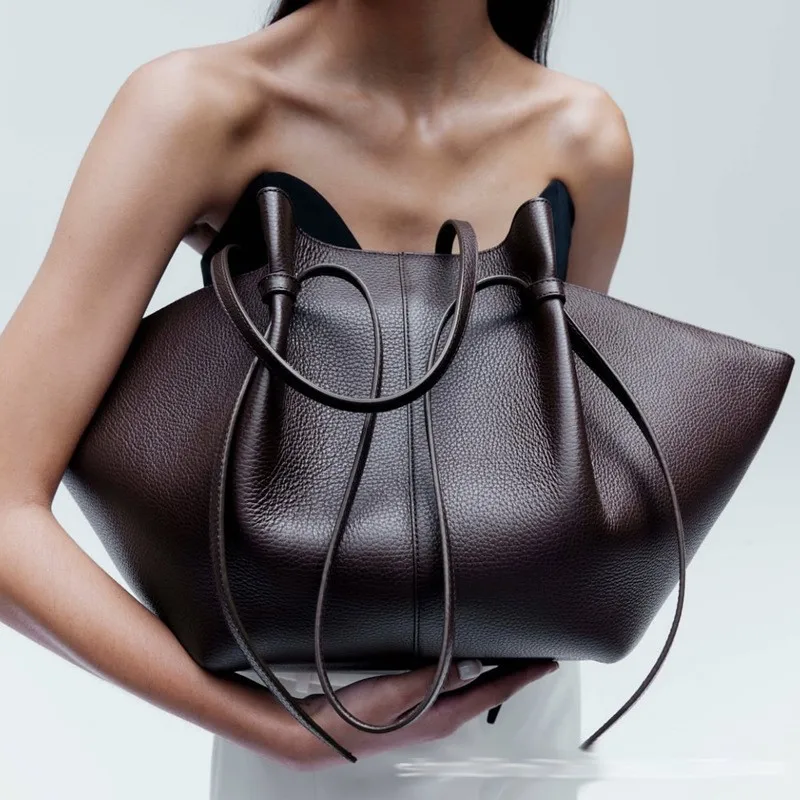 Women'S Tote Bags For Work - Women Leather Shoulder Bag Dumpling Purse