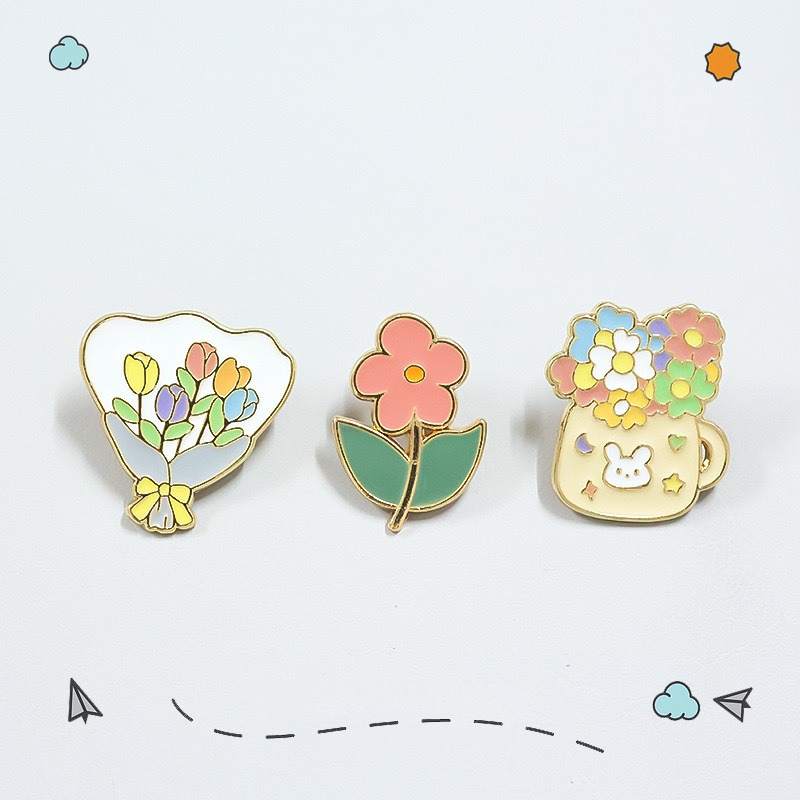 Women Bags Europe - New Hand Bouquet Brooch Sweet Artistic