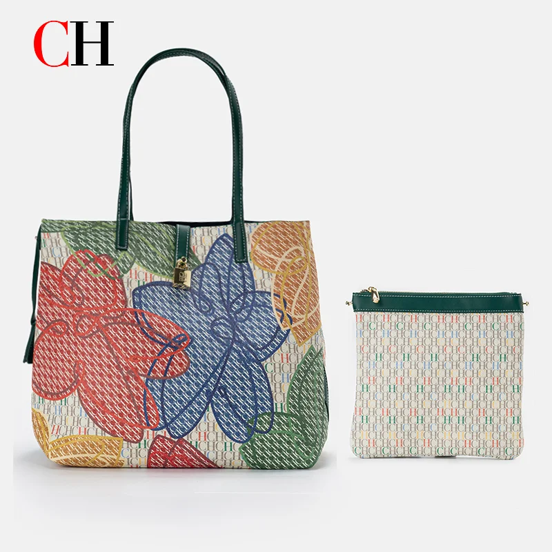 Women'S Tote Bags For Work - CH Womens Colorful Floral Tote Bag