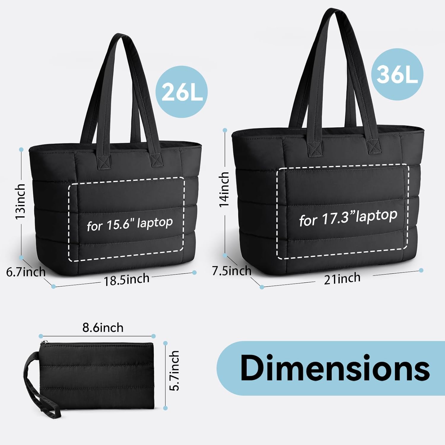 Puffer Tote Bag for Women, Lig - огляд і ціна Women Bags Work