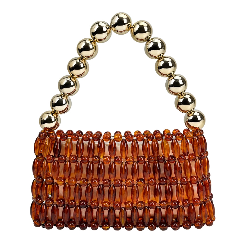 Elegant Handcrafted Beaded Cry - огляд і ціна Tortoiseshell Bag Acrylic