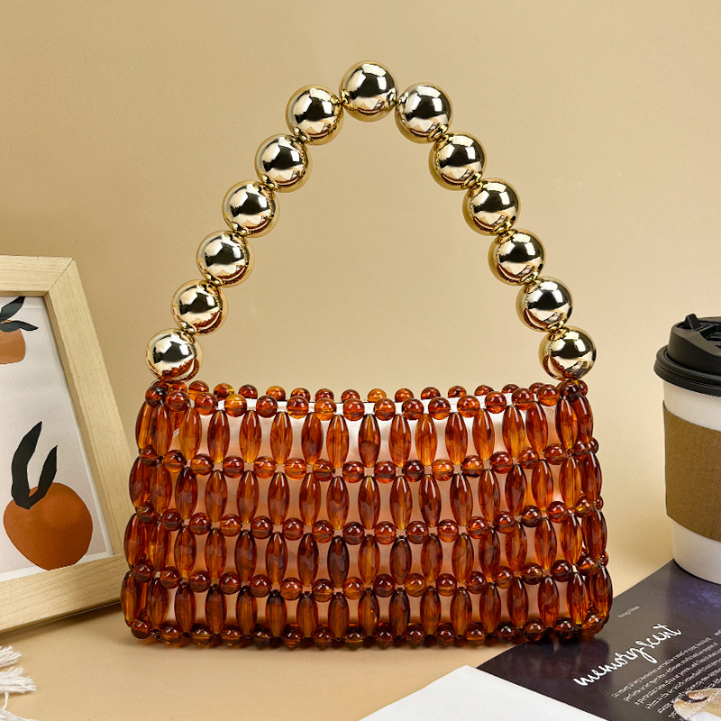 Elegant Handcrafted Beaded Cry - огляд і ціна Tortoiseshell Bag Acrylic