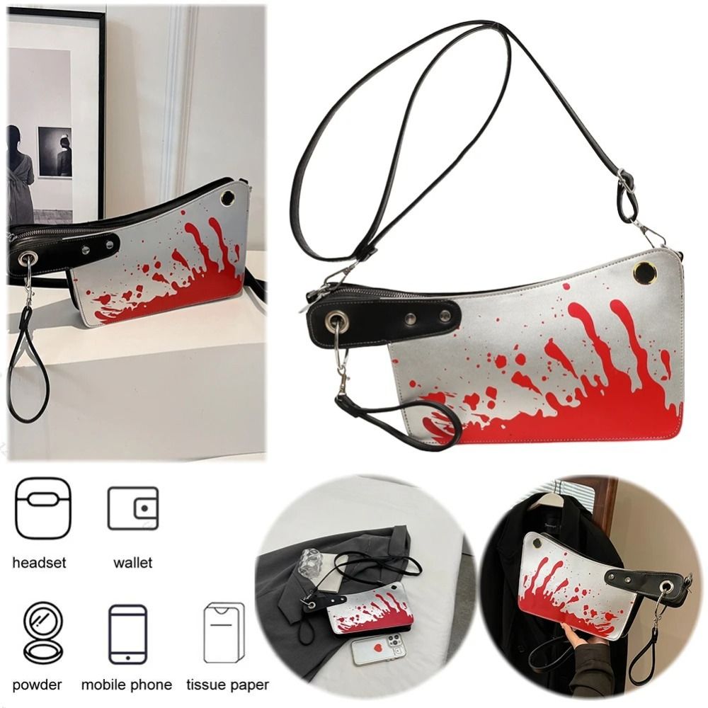 2024 Gothic Shoulder Bag PU Le - огляд і ціна Mini Purse Chain