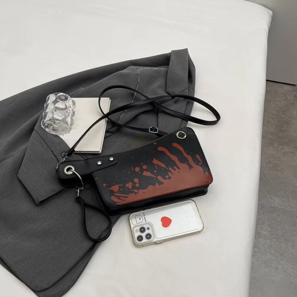 2024 Gothic Shoulder Bag PU Le - огляд і ціна Mini Purse Chain