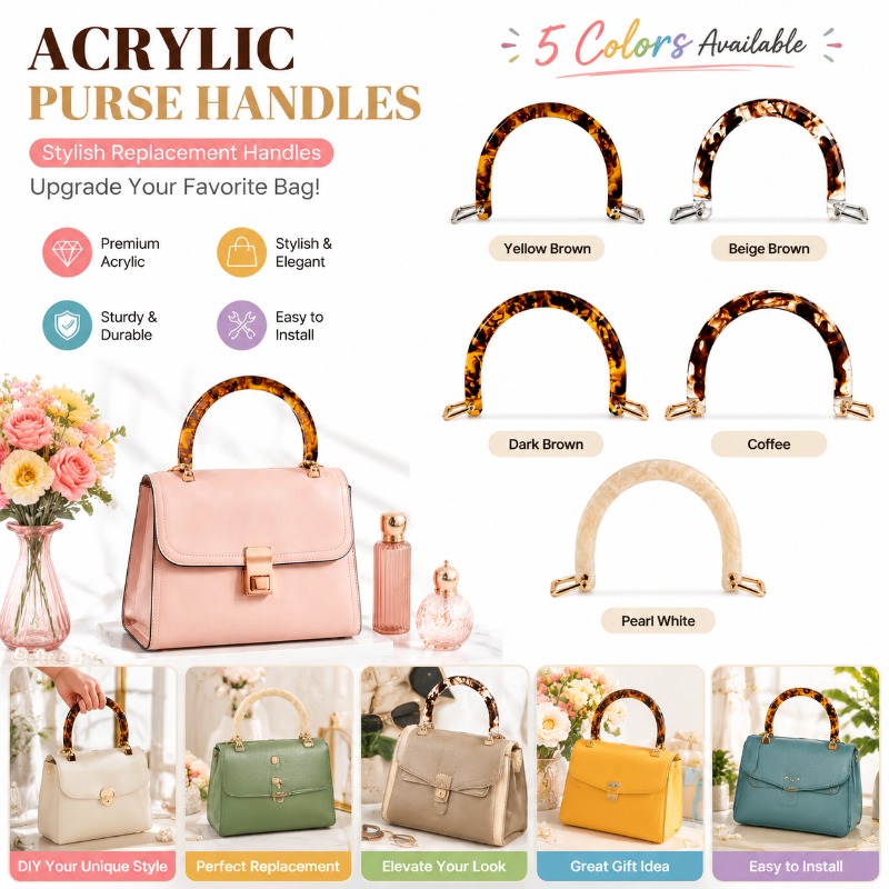 1/2/4PCS Tortoiseshell Acrylic - огляд і ціна Tortoiseshell Bag Acrylic