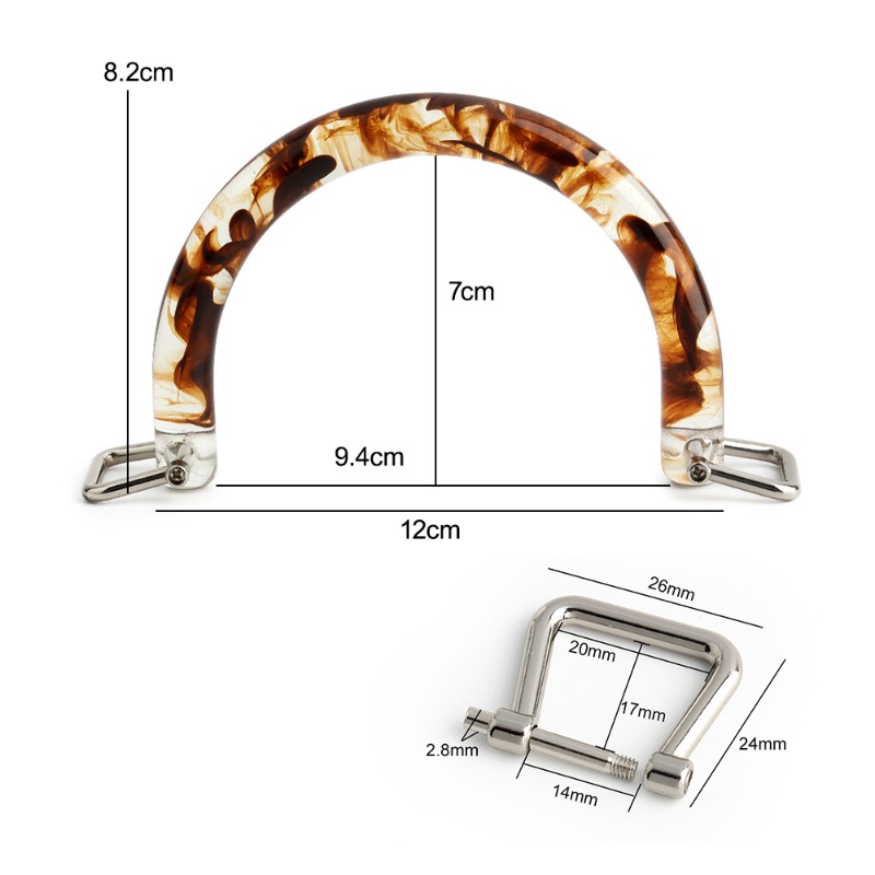 1/2/4PCS Tortoiseshell Acrylic - огляд і ціна Tortoiseshell Bag Acrylic