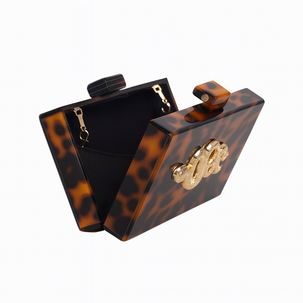 Women's Banquet Bag Retro Leop - огляд і ціна Tortoiseshell Bag Acrylic