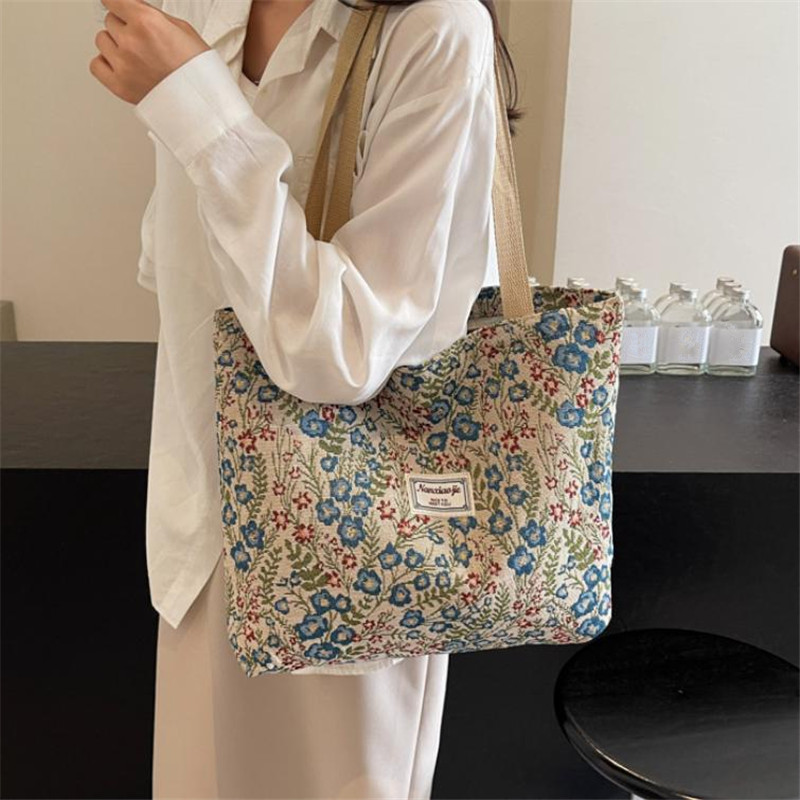 Embroidery Floral Canvas Handb - огляд і ціна Women'S Tote Bags For Work