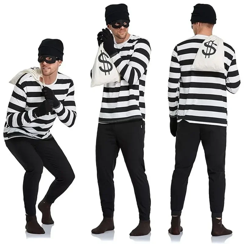 Convict Thief Cosplay Costume  - огляд і ціна Women Bags Europe