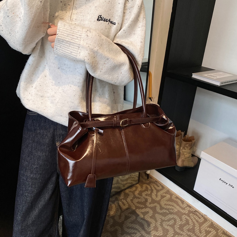 Winter Oil PU Leather Hobo Han - огляд і ціна Women'S Tote Bags For Work
