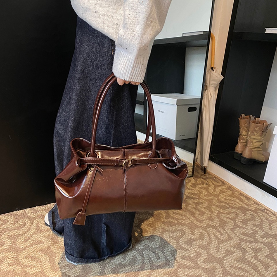 Winter Oil PU Leather Hobo Han - огляд і ціна Women'S Tote Bags For Work