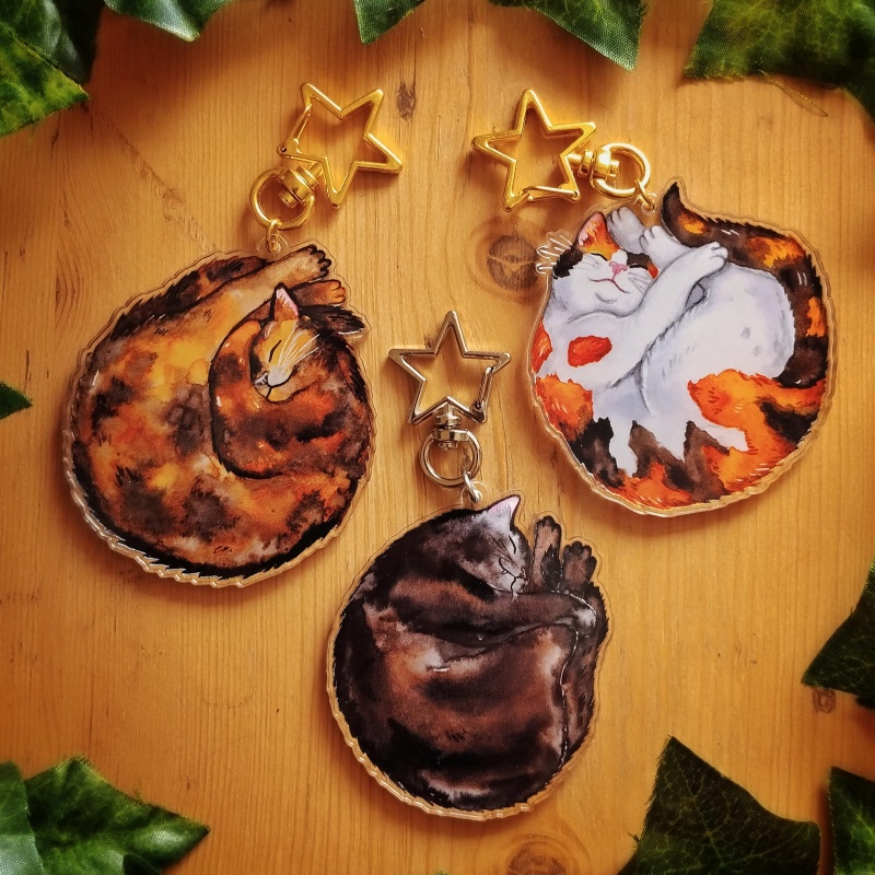 Cat Acrylic Keychain Grey Tabb - огляд і ціна Tortoiseshell Bag Acrylic