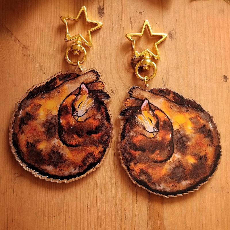 Cat Acrylic Keychain Grey Tabb - огляд і ціна Tortoiseshell Bag Acrylic