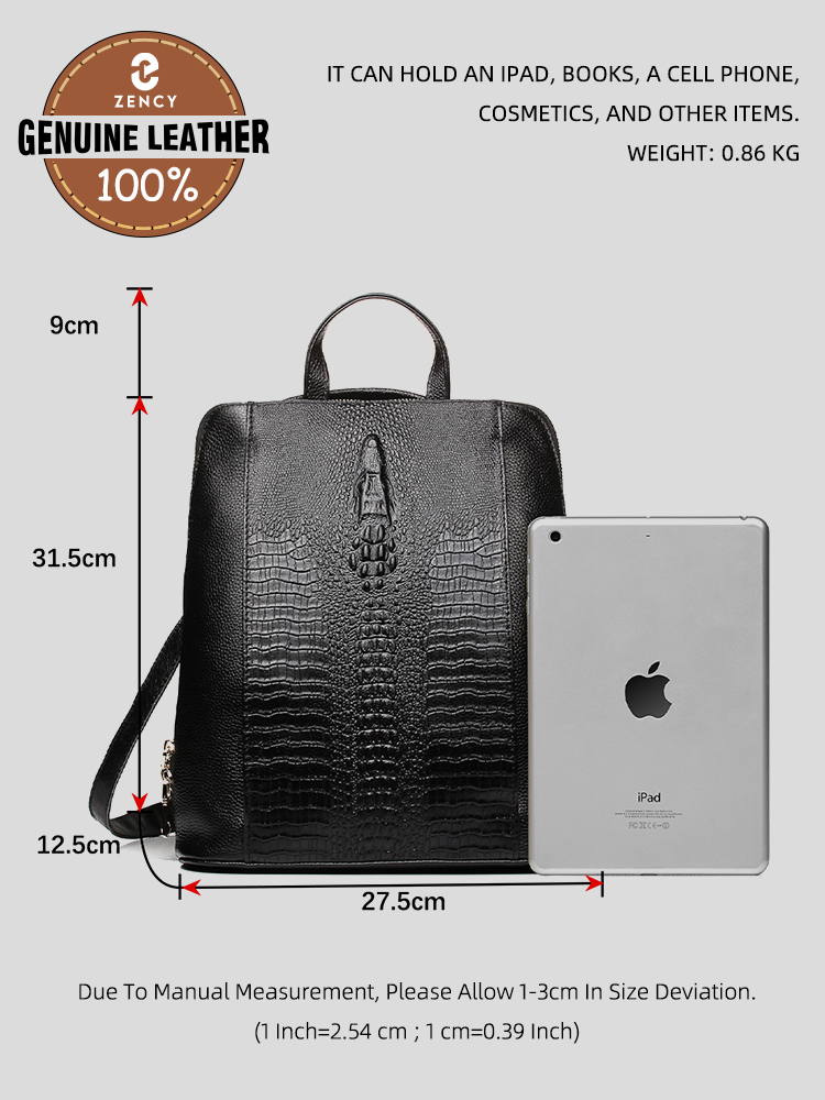 Zency Women's Crocodile Leathe - огляд і ціна Women Bags Work